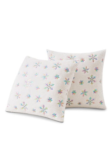 Regalo de Navidad Funda de Almohada Nieve Blanco